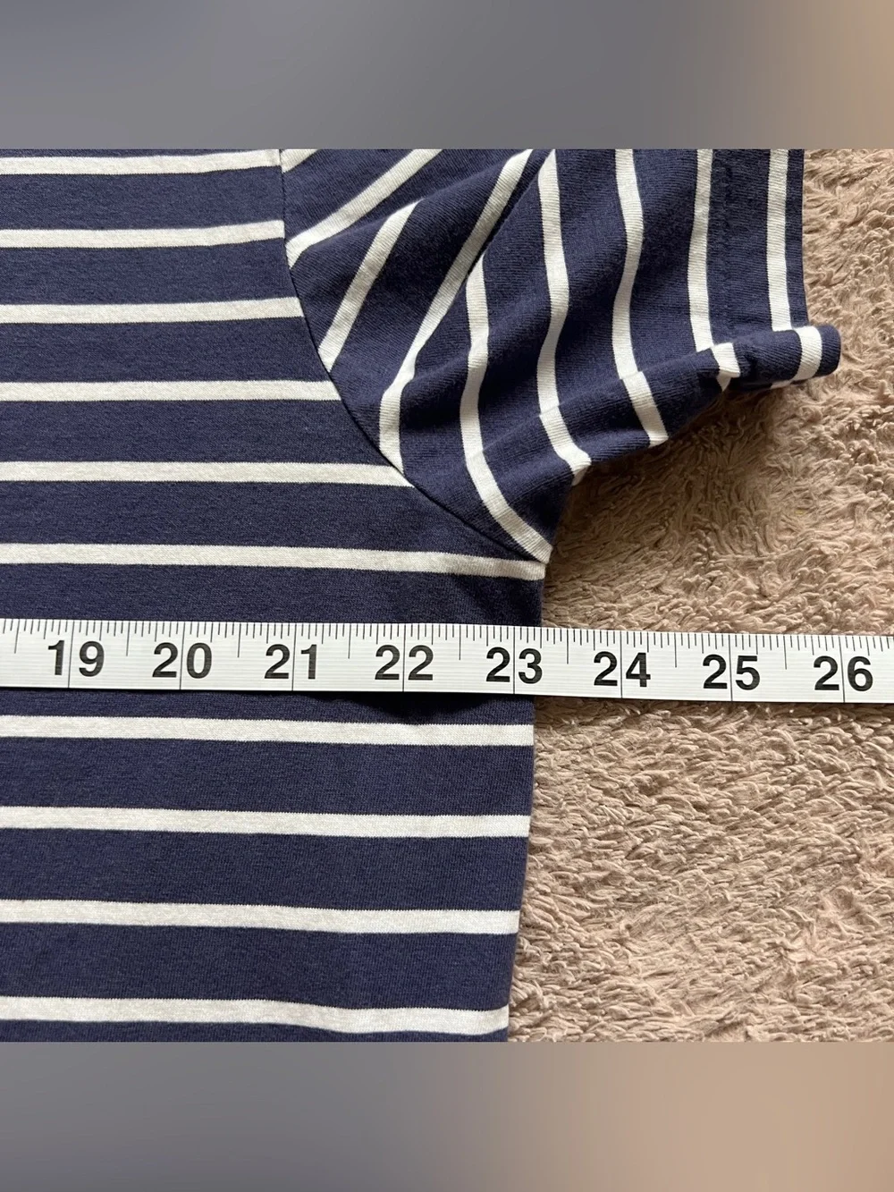 Polo Ralph Lauren Striped V-Neck T-shirt‎ Preppy Minimalist Old Money Sz XL
